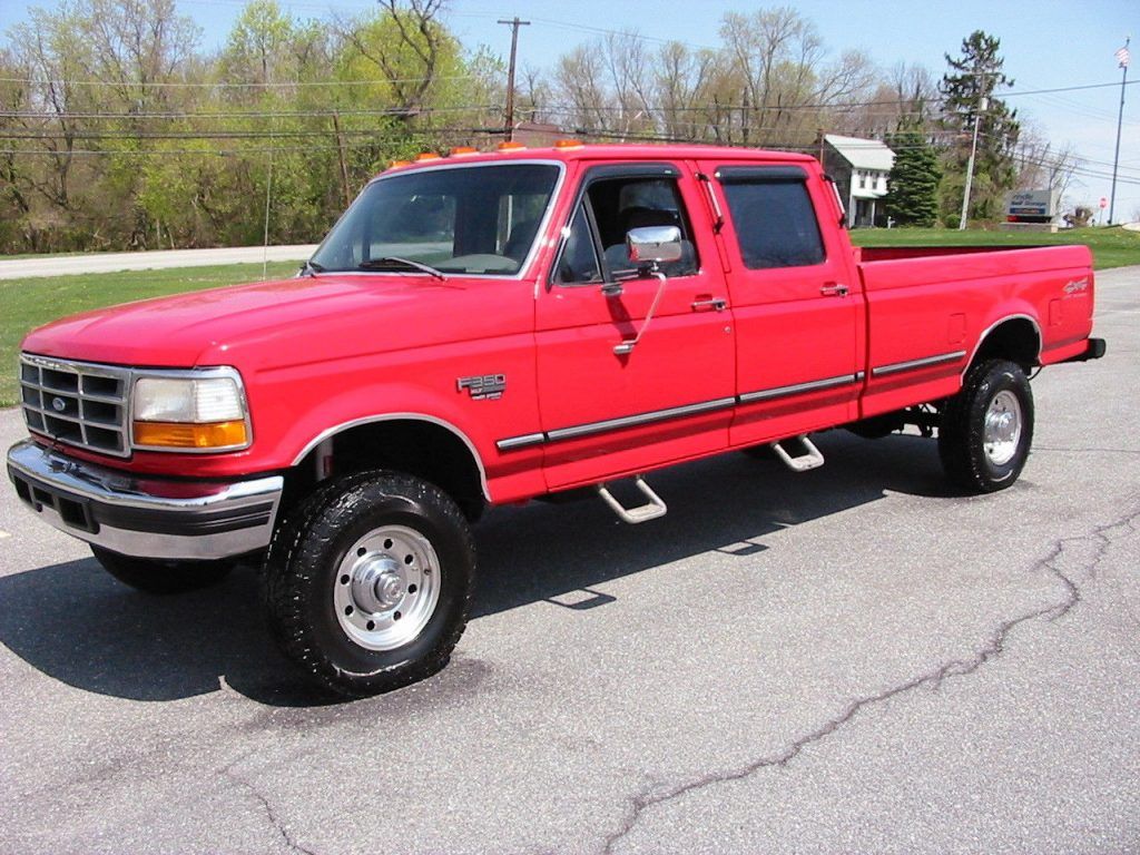 Pampered Non Smoker 1997 Ford F 350 Xlt Crew Cab For Sale.