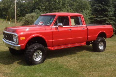 Flawless 1971 Chevrolet C/K Pickup 1500 crew cab for sale
