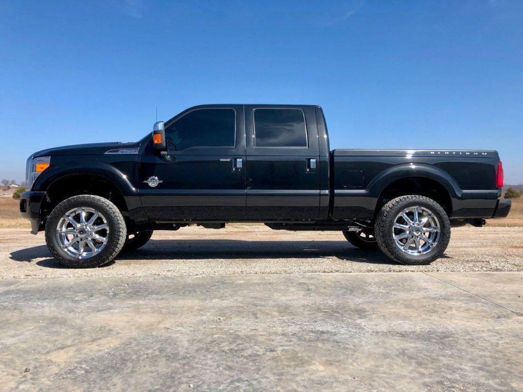 Loaded with every option 2015 Ford F 250 Platinum Crew Cab