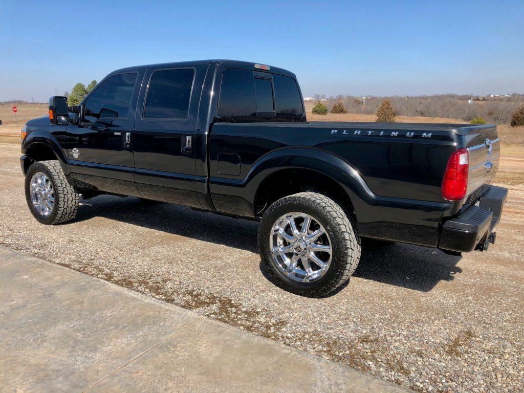 Loaded with every option 2015 Ford F 250 Platinum Crew Cab