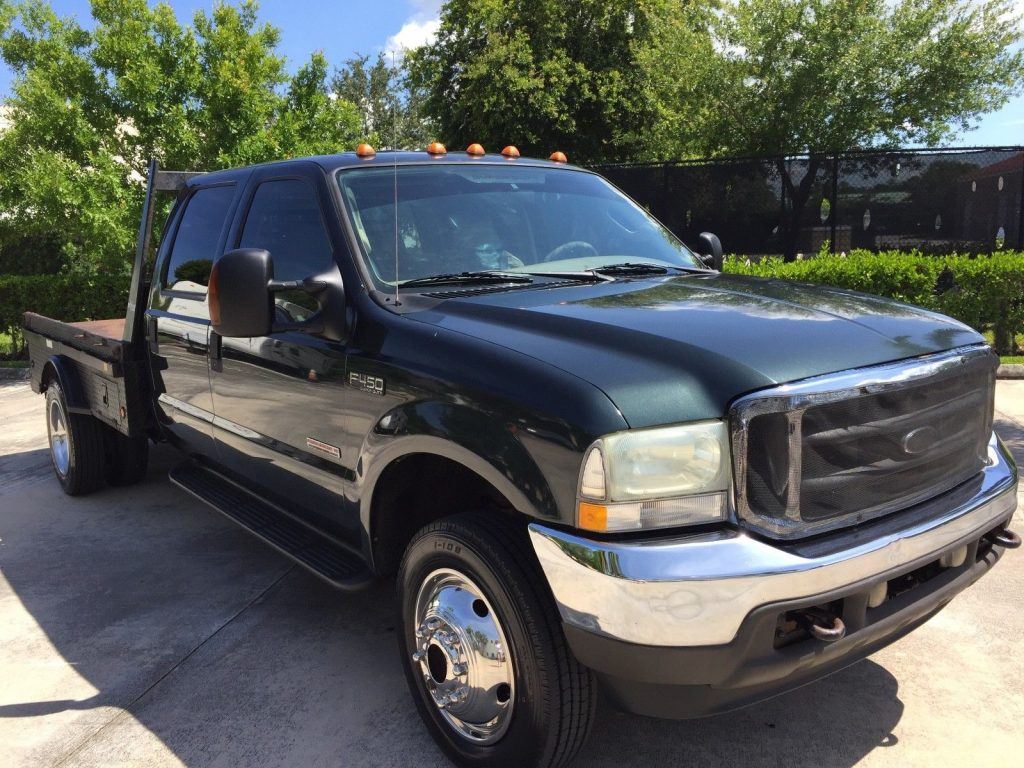 just serviced 2004 Ford F 450 Lariat flatbed crew cab
