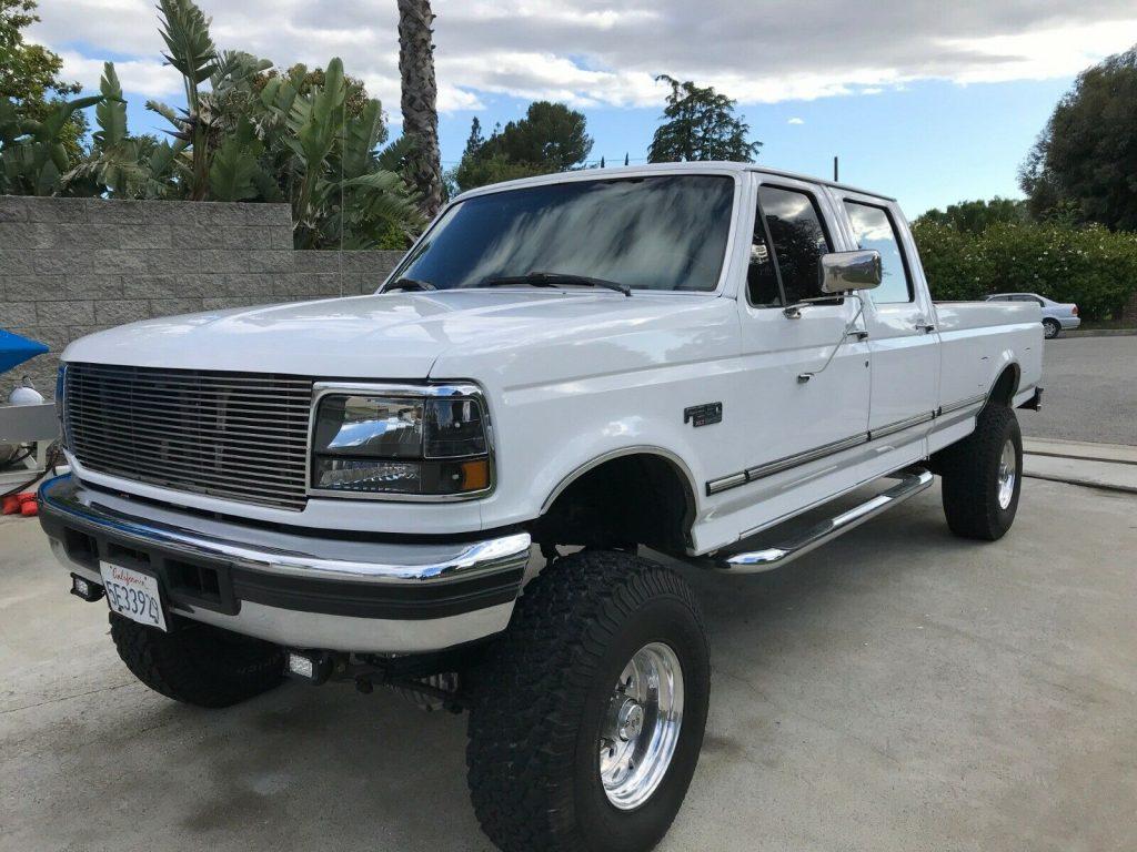 well maintained 1996 Ford F 350 XLT crew cab