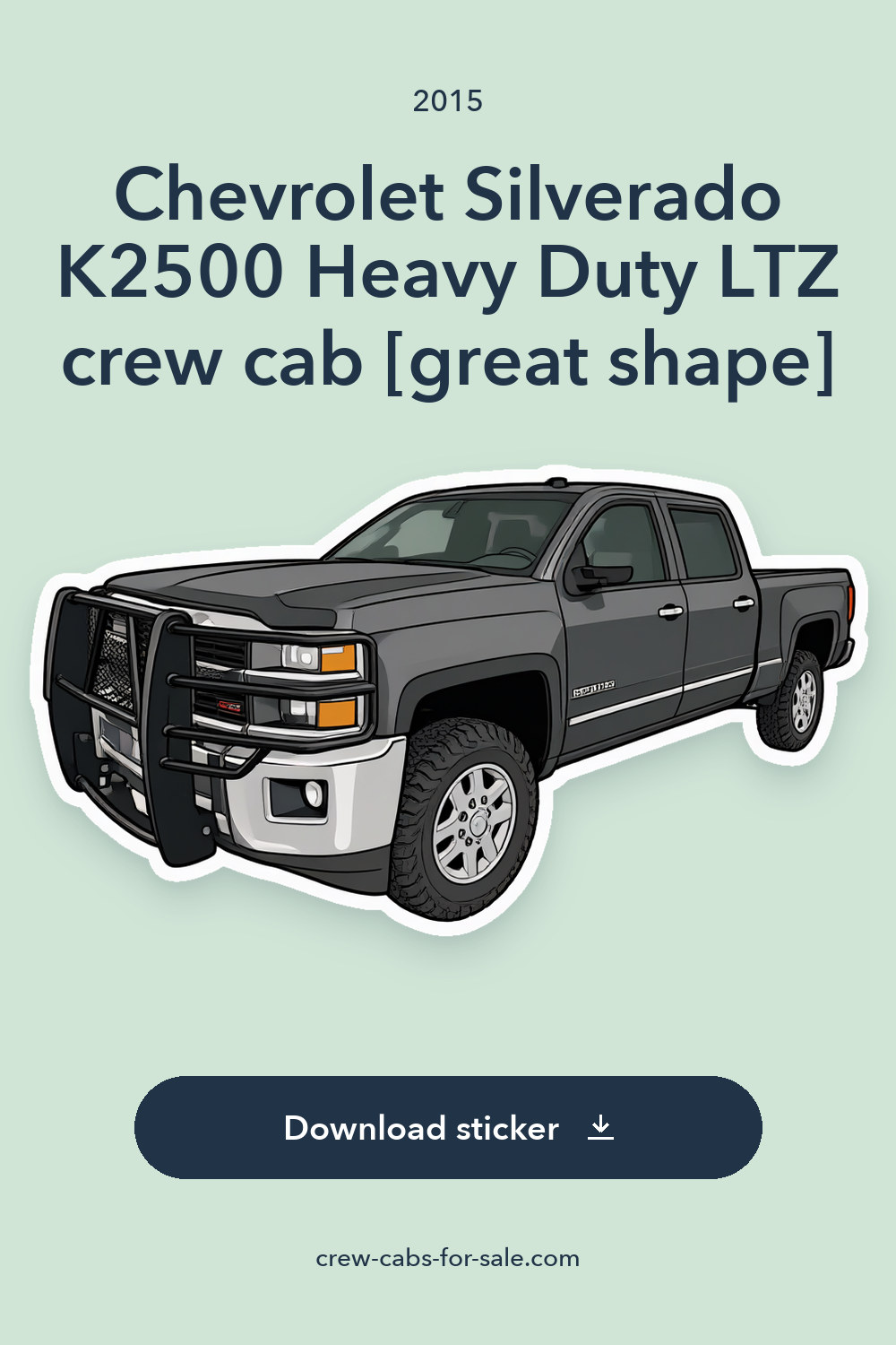 2015 Chevrolet Silverado K2500 Heavy Duty LTZ crew cab [great shape] sticker preview