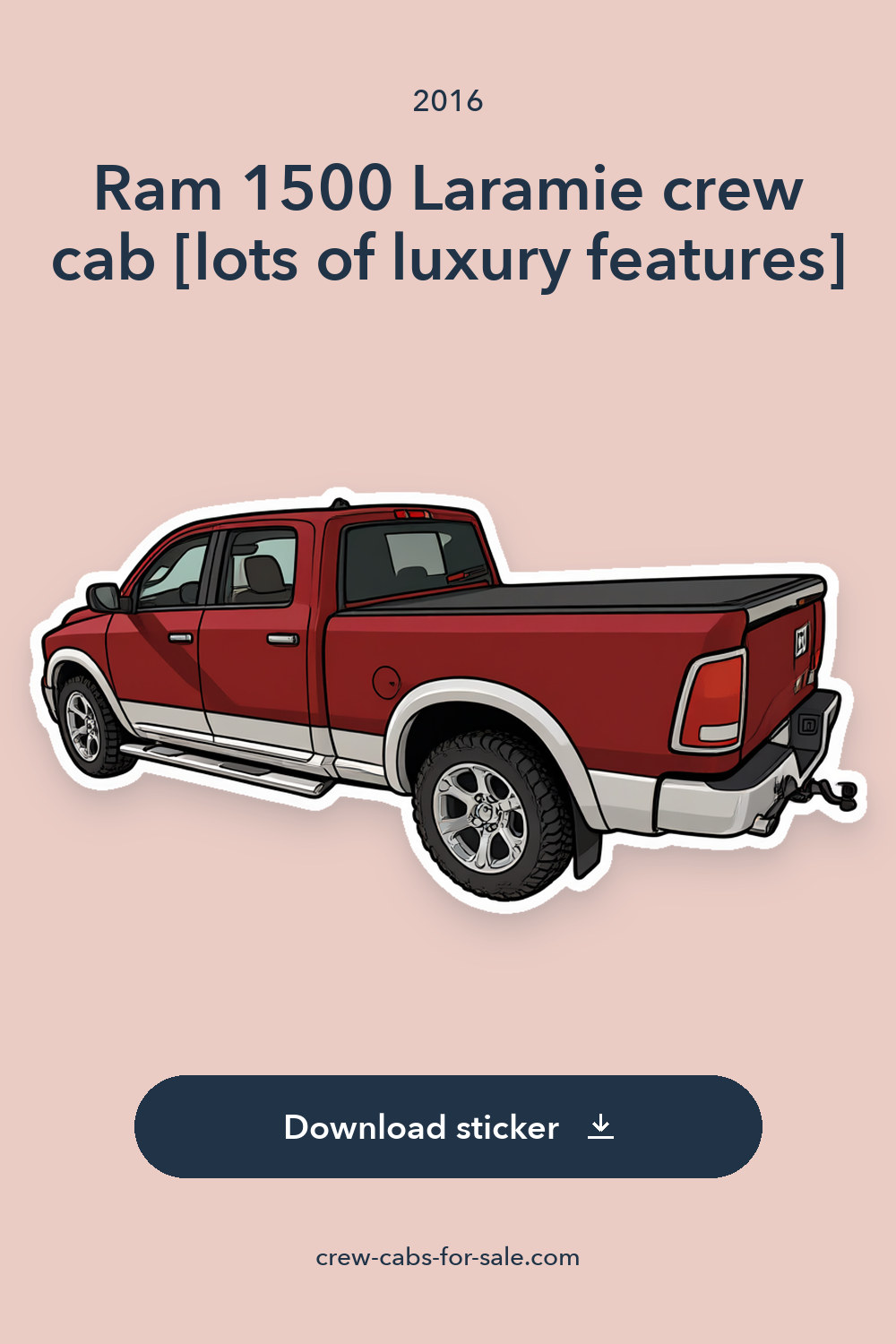 2016 Ram 1500 Laramie crew cab [lots of luxury features] sticker preview